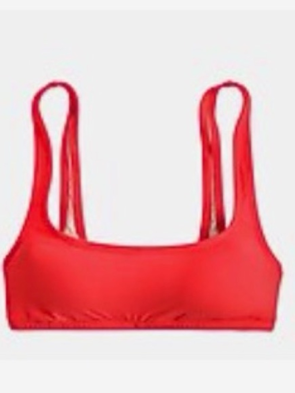 J Crew Belvedere Red Women's Bralette Swim Top - Classic Scoop Small